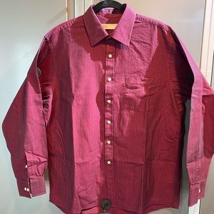 Michael Kira burgundy dress shirt